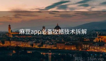 麻豆app必备攻略技术拆解