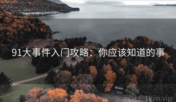 91大事件入门攻略：你应该知道的事