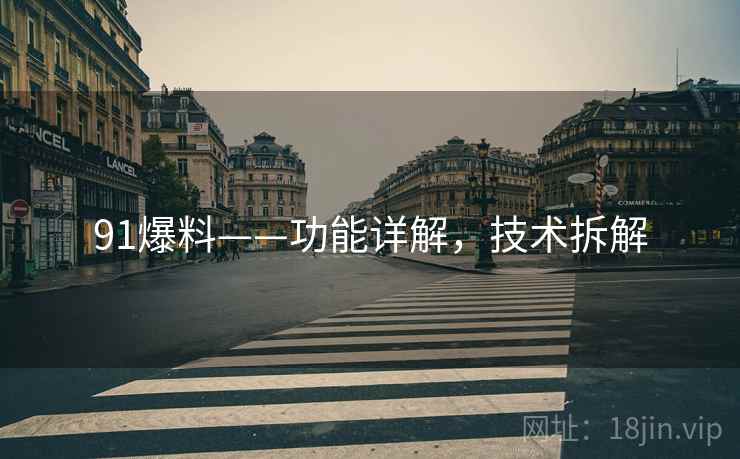 91爆料——功能详解，技术拆解