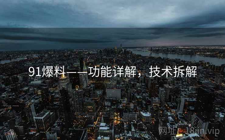 91爆料——功能详解，技术拆解