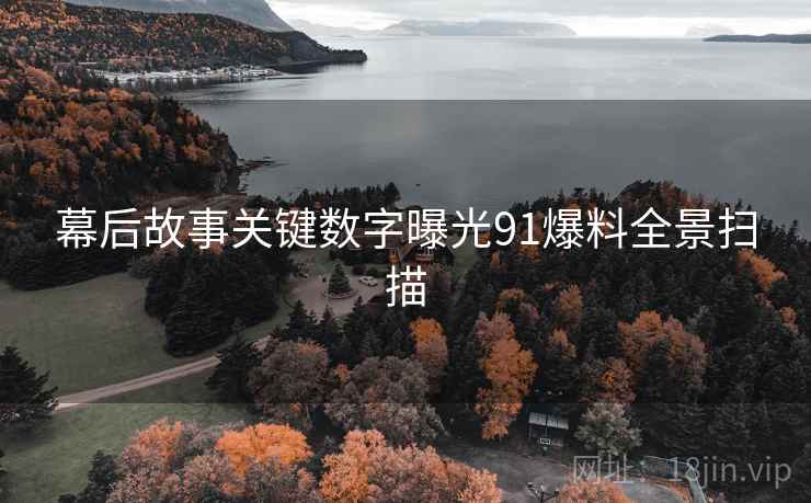 幕后故事关键数字曝光91爆料全景扫描