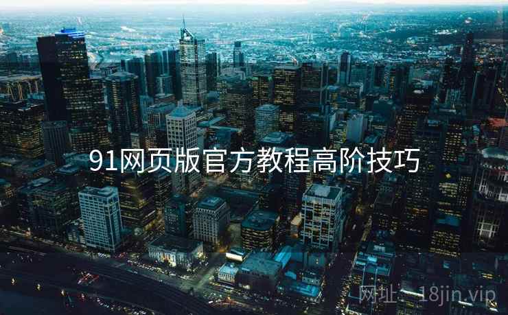 91网页版官方教程高阶技巧