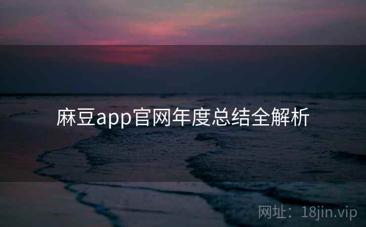 麻豆app官网年度总结全解析