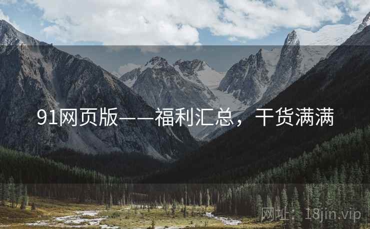 91网页版——福利汇总，干货满满