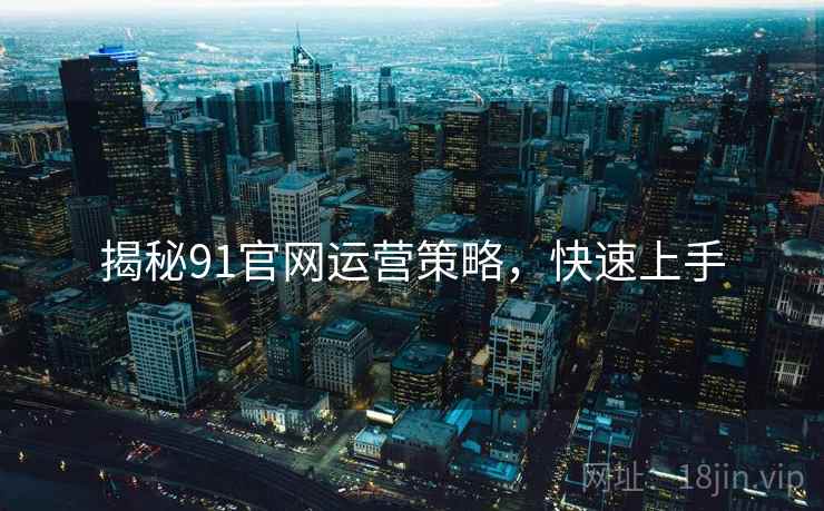 揭秘91官网运营策略，快速上手