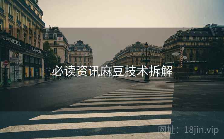 必读资讯麻豆技术拆解