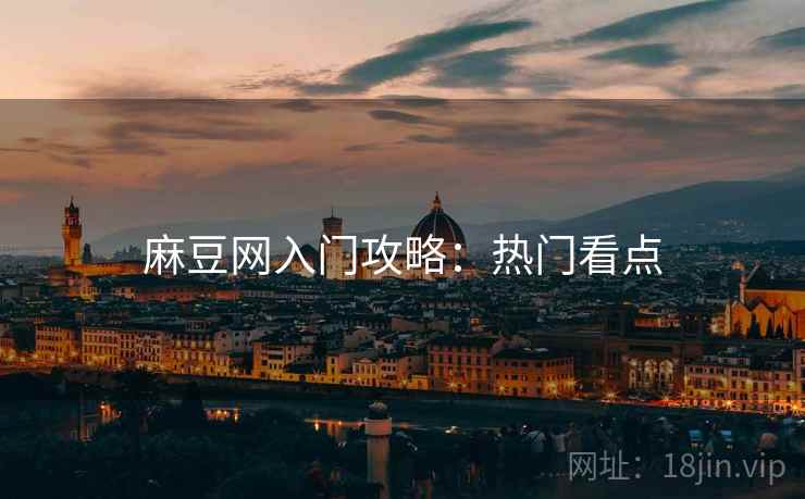 麻豆网入门攻略：热门看点
