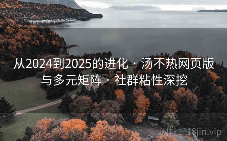 从2024到2025的进化 · 汤不热网页版与多元矩阵 · 社群粘性深挖