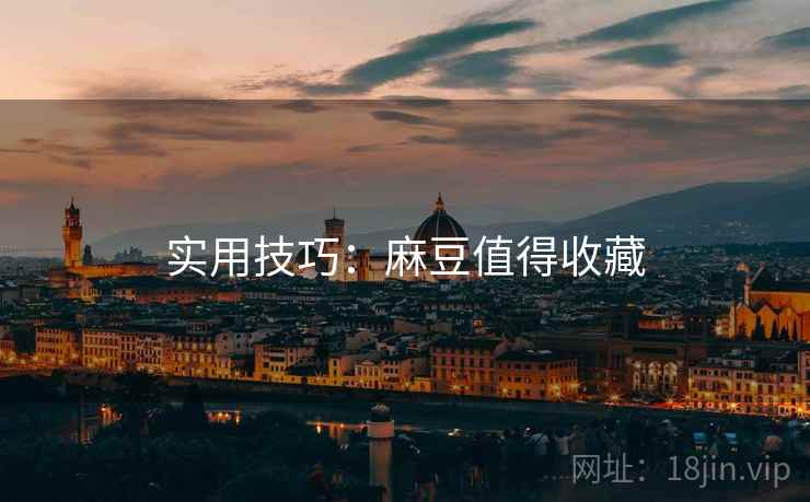 实用技巧：麻豆值得收藏