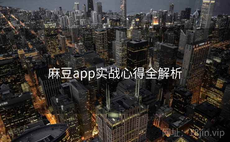 麻豆app实战心得全解析