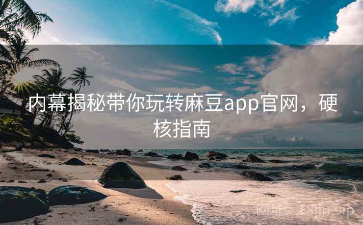 内幕揭秘带你玩转麻豆app官网，硬核指南