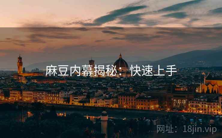麻豆内幕揭秘：快速上手